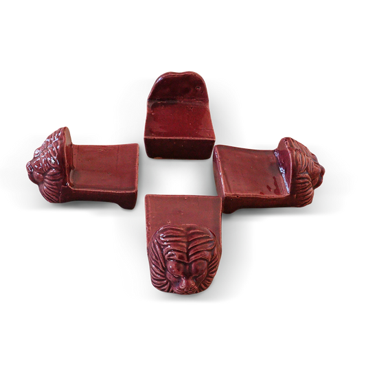 Leão | Suporte para Vaso & Porta-Talheres 4un