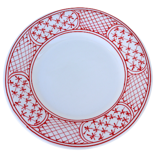 Nonora Prato Sobremesa | Vermelho (Conjunto de 4)