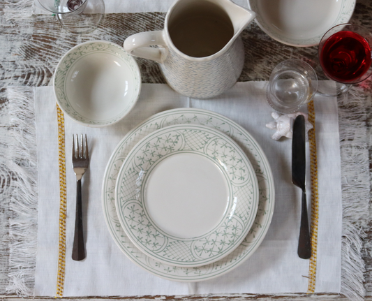 Nonora Prato Principal | Verde (Conjunto de 4)