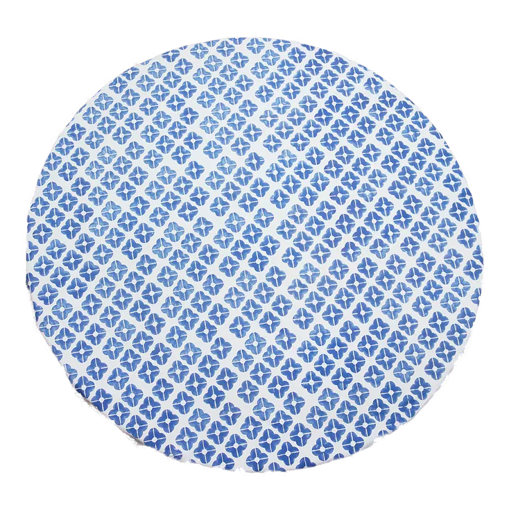Toalha de Mesa Wedg Redonda | Azul