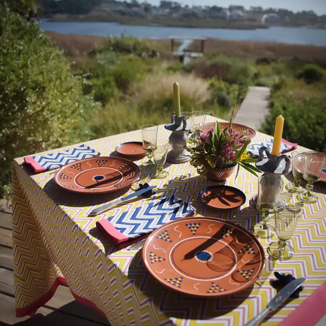 Zig Zag Amarela | Toalha de Mesa