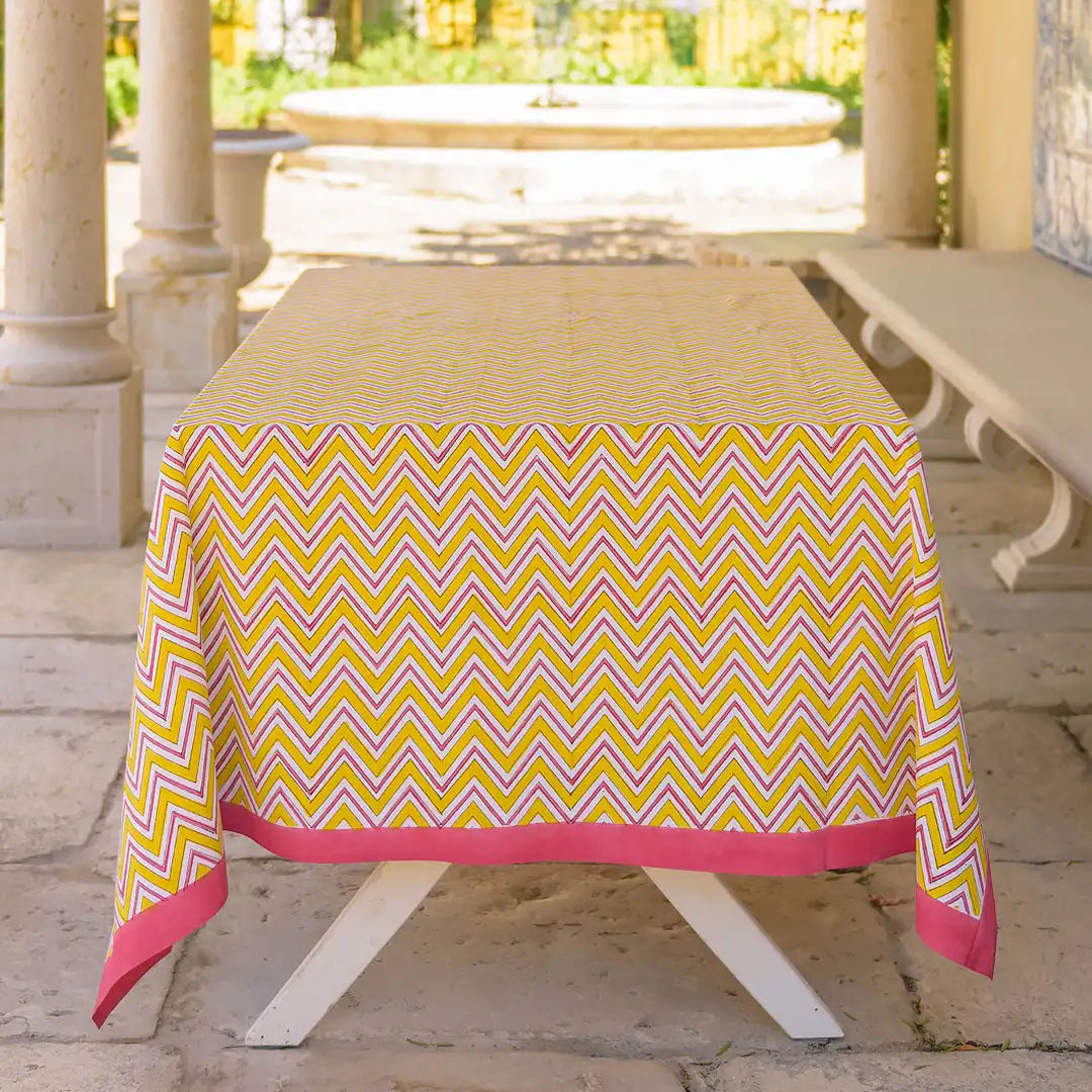 Zig Zag Amarela | Toalha de Mesa
