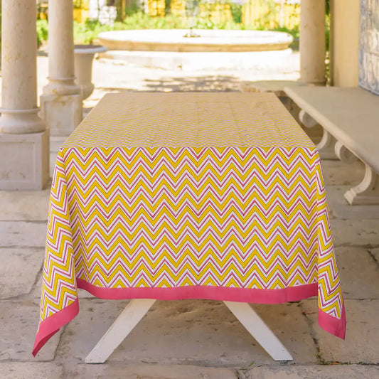 Zig Zag Amarela | Toalha de Mesa
