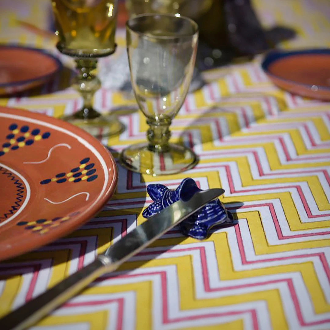 Zig Zag Amarela | Toalha de Mesa