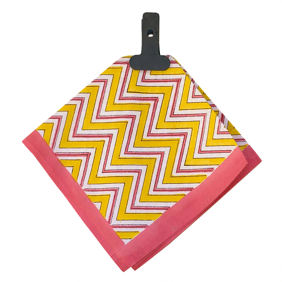Zig Zag Amarelo| Guardanapos 4un