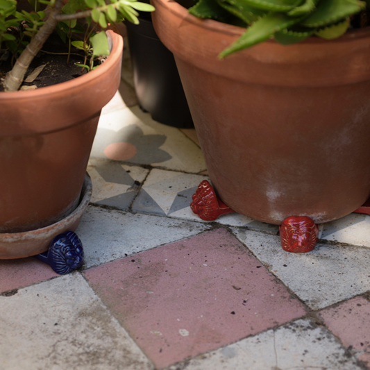 Leão | Suporte para Vaso & Porta-Talheres 4un