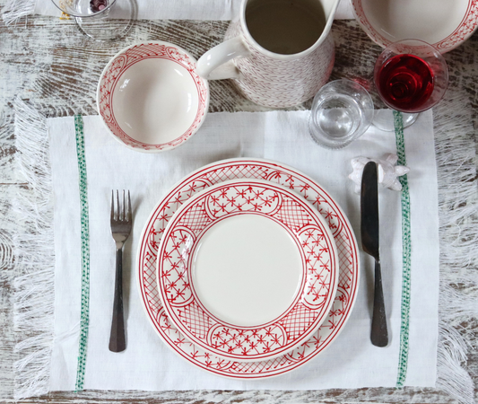 Nonora Tigela | Vermelho (Conjunto de 4)