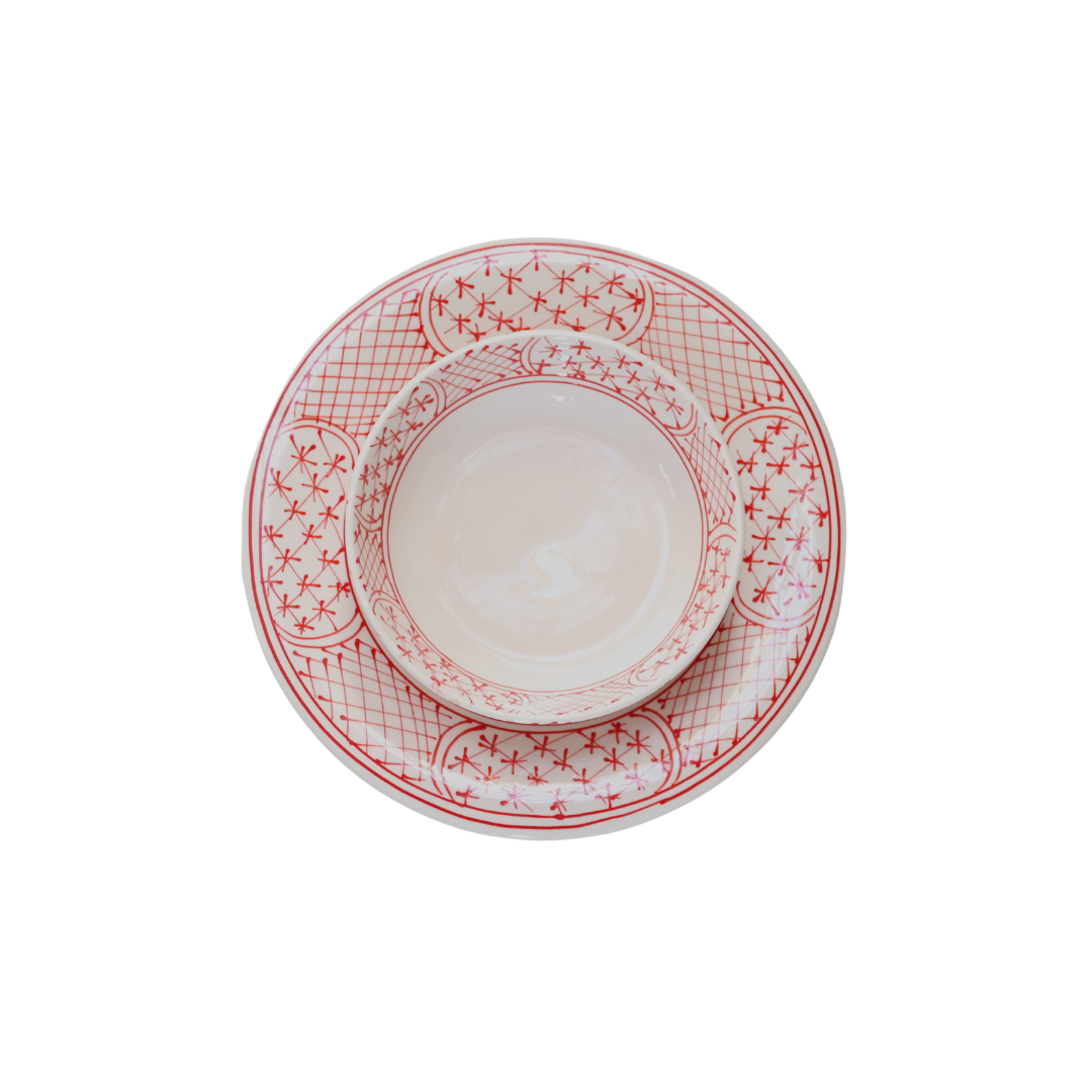 Nonora Tigela | Vermelho (Conjunto de 4)