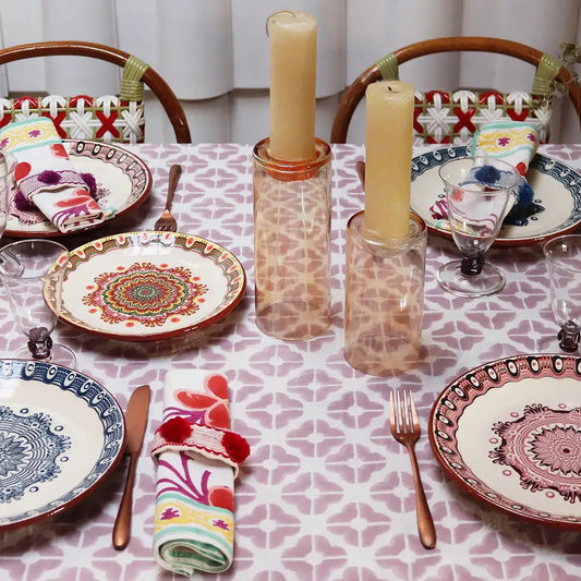 Toalha de Mesa Wedg | Rosa