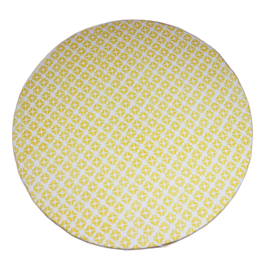 Toalha de mesa Wedg Redonda | Amarelo
