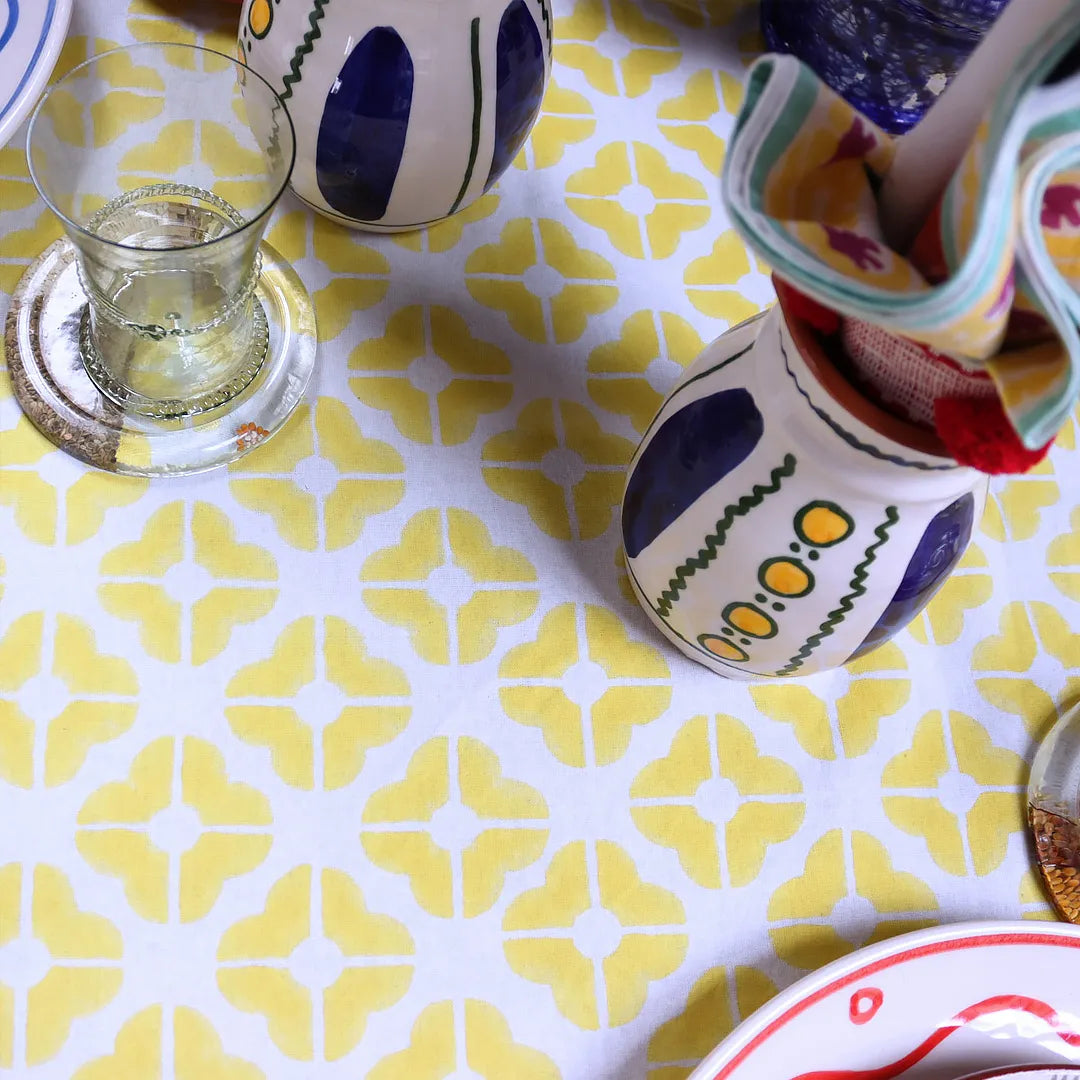 Wedg Yellow Tablecloth